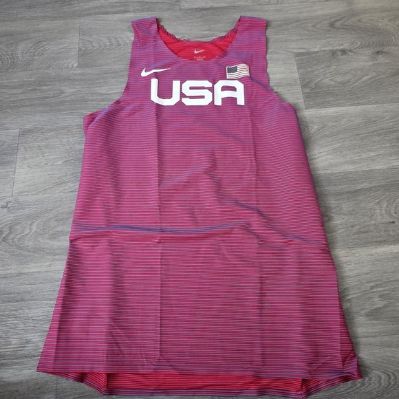 Nike USA International Team Pro Elite Track  Running Singlet Size 4XL AO8669-602 - Picture 1 of 8